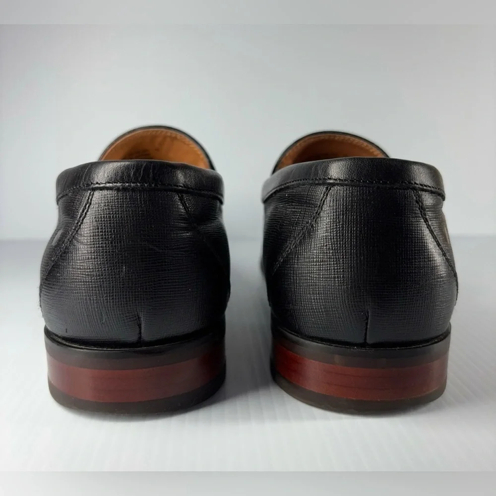 Florsheim Shoes Mens 7 Leather Postino Moc Toe Venetian Slip On Loafer Office